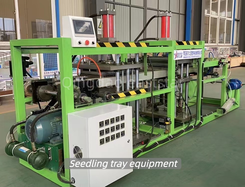 Indiske kunder besøger frøplantebakke og rodkontroludstyr og diskuterer moderne landbrugsplantningsløsninger